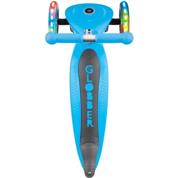 Детский самокат Globber Go Up Foldable Plus Lights 643-101 голубой