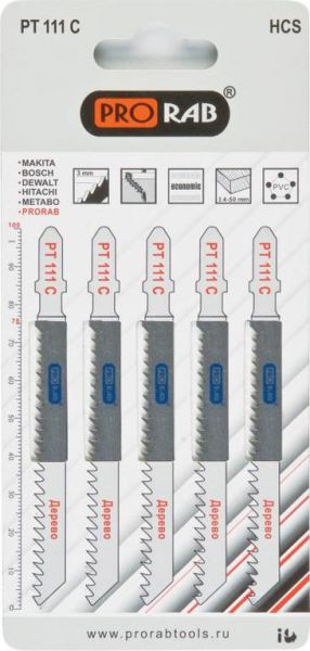 Пилка для электролобзика Prorab PT 111 C 75x3
