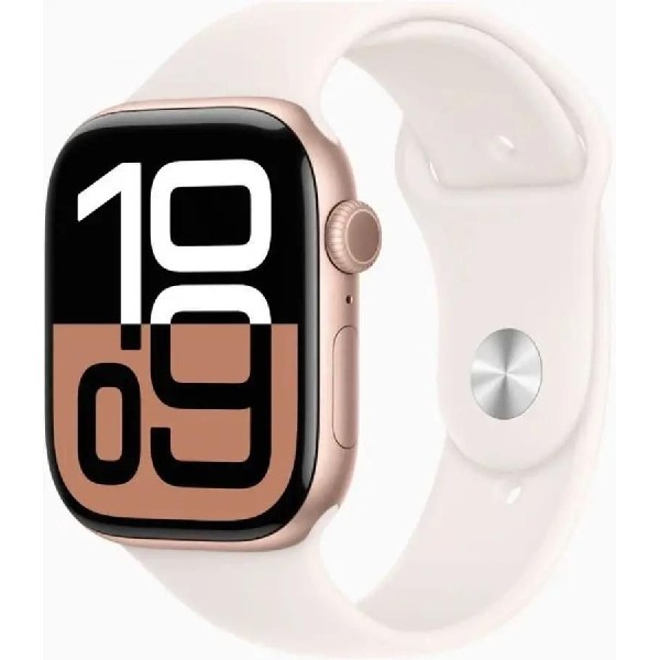 Умные часы Apple Watch Series 10 A2999 2024 46 мм розовое золото/белый [mwwu3lw/a]